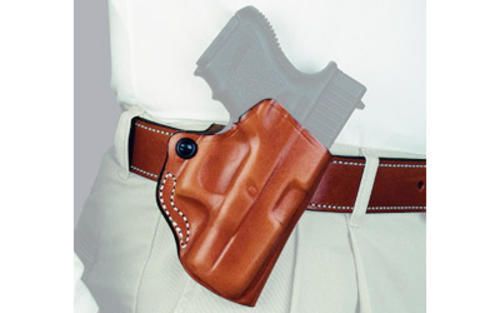 Desantis 019 mini scabbard belt holster rh black for glock 19 23 36 leather for sale