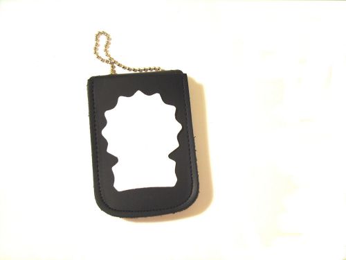 Ny &amp; nj emt recessed badge &amp; id holder credit card wear on neck &amp; belt 4 pockets for sale
