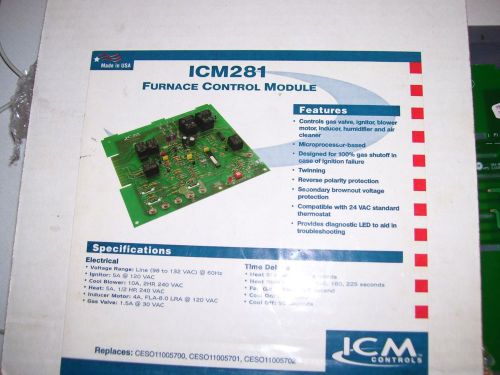 ICM281-FURNACE CONTROL MODULE