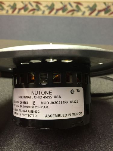 NuTone Fan Motor 86322 / With Bracket / New !!