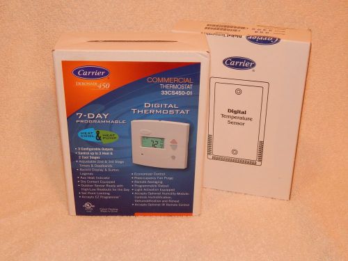 Carrier digital thermostat 33cs450-01 for sale