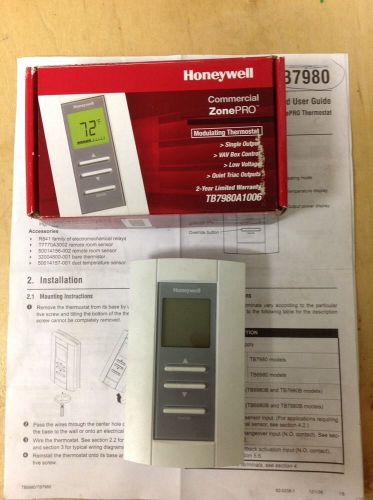 Honeywell tb7980a1006 modulating thermostat for sale
