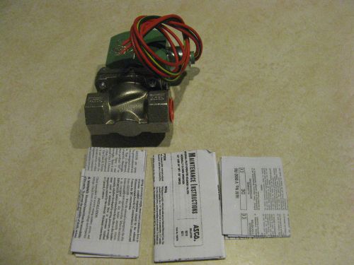 Asco Red-Hat 2 SS Stainless Steel Solenoid Valve 8210G087 1/2&#034; 120 VAC