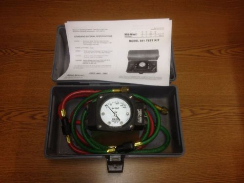 Mid-west instrument hydronic flow test kit model 841 0-200 inch h2o for sale