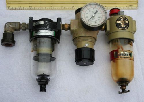 3  unit  compressed air preparation combo ( filter regulator lubricator) for sale
