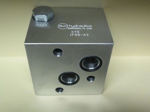 New sun hydraulics aluminum hydraulic cartridge valve block xys-if00-a2 for sale