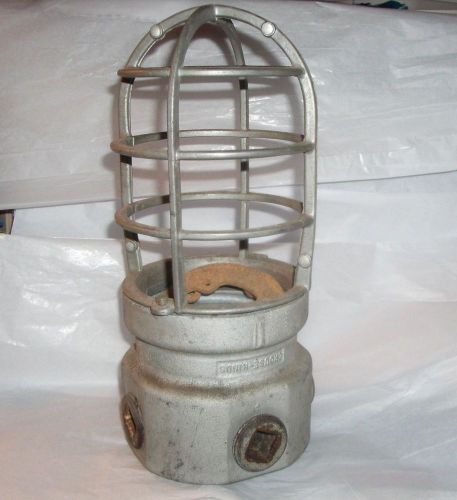 Vintage CROUSE HINDS VXHA Explosion Proof Cage Industrial Steampunk Light LAMP