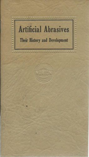 Artificial abrasives 1925 illustrated booklet norton co worcester ma scarce for sale