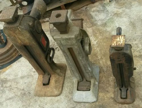 3 simplex mechanical jack 2&#034; scew jacks housing lifting moving rigging heavy nr for sale