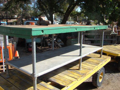 Work bench w/ wilton vise &amp; di-acro 1a bender, 8&#039; x 4&#039;, 2-3/4&#034; butcher-block top for sale