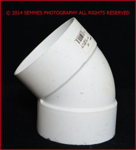 Nds 4&#034; diameter 45° pvc elbow fitting- nds 403 new with tag free shipping for sale