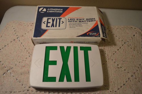 Lithonia Lighting 20/277V M6 LED Exit Sign with Battery - BRAND NEW / UNUSED