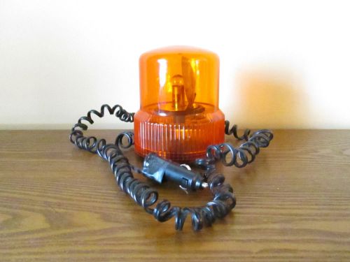 12 volt amber caution/ warning revolving beacon light for sale