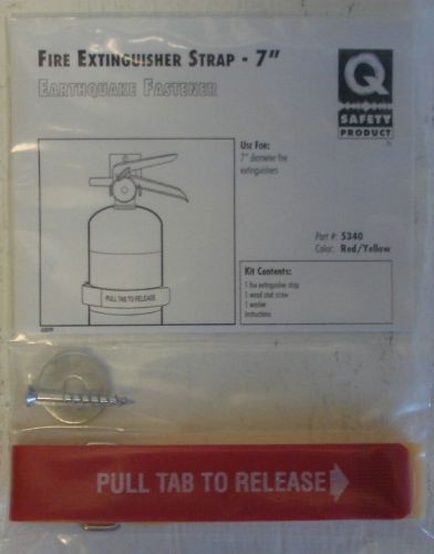 Q Safety Product Fire Extinguisher Strap 7&#034; Earthquake Fastener QTY.29