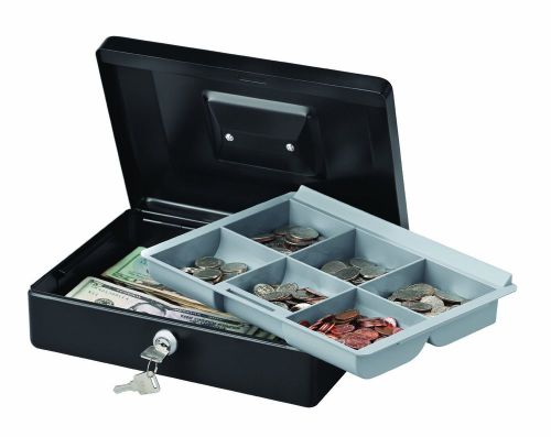 NEW Money Safe Cash Box COIN Tray Lock Boxes Keys Lock Security Office Storage