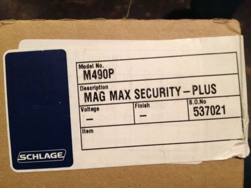 SCHLAGE Ingersol Rand Maglock M490P 1650lb Max Security Plus  - NEW