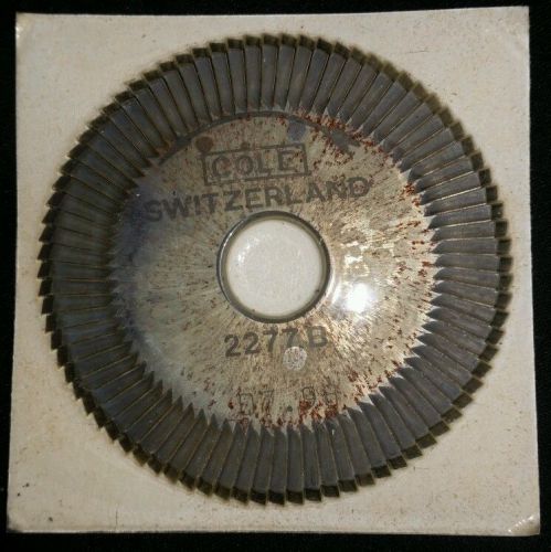 Key cutter disc - Cole 2277.B 07.98 Switzerland