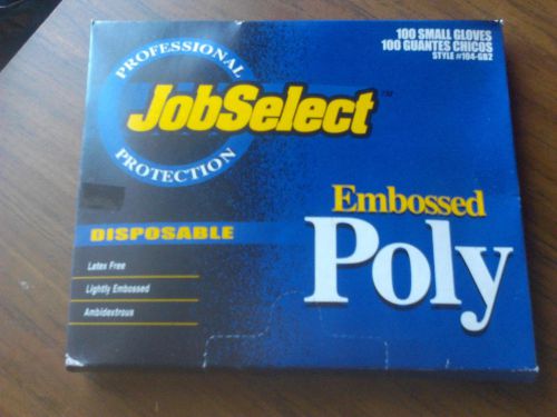 CASE LOT 1000 Job Select Disposable Food Handling Medical Poly Gloves Latex Free