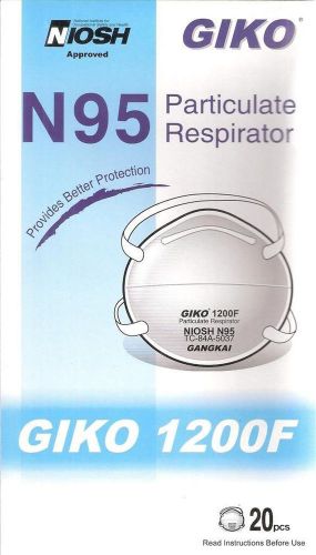 GIKO 1200F N95 PARTICULATE RESPIRATORS (1BOX OF 20)