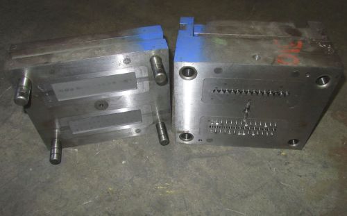 PLASTIC INJECTION TOOLING STEEL MOLD DIE  TWIN INSERTS 2.75&#034; X 6.25&#034;