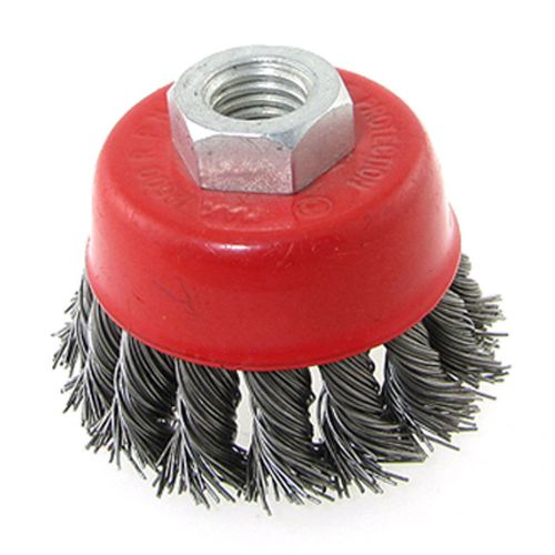 Knot twisted cup brush steel wire steel polishing tool for sale