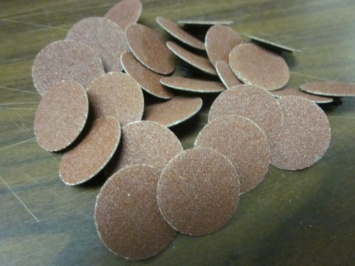 25pc 1&#034; 120 grit roloc cookie discs aluminum oxide sanding disc roll lock type r for sale