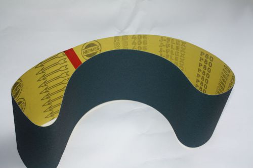 6x48 sanding belt, 320 grit, rb406 j-flex, by hermes abrasives - lot of 6 belts for sale