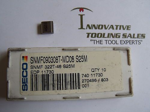 Snmf 322t-46 carbide inserts grade s25m seco 10 pcs for sale