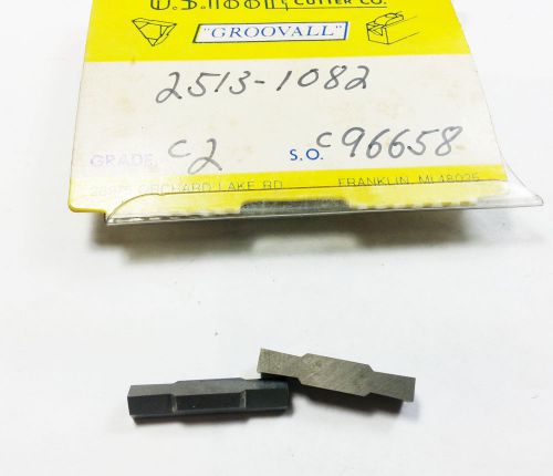 U.S. Tool &amp; Cutter Co. 2513-1082 C2 Grooving Carbide Inserts (10 Inserts) N 609