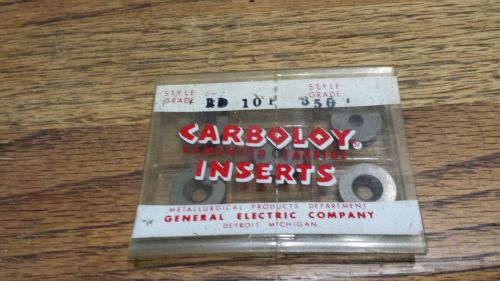 5 PIECES RD 10P GRADE 350 CARBOLOY CARBIDE INSERTS NEW