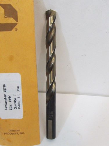 Lawson products 84746, 29/64&#034;, hss, regency jobber length drill bit for sale