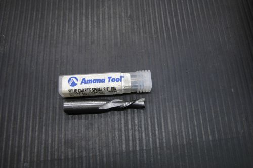 NEW AMANA TOOL SOLID CARBIDE SPIRAL 3/8&#034; DIA. END MILL  46204