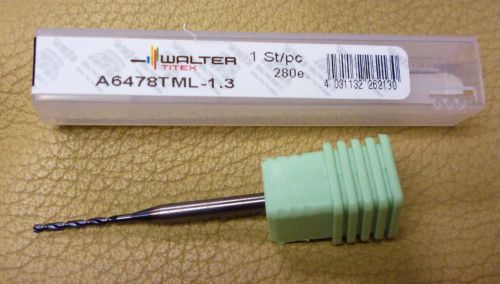 WALTER TITEX A6478TML-1.3 Micro Twist Drill, Solid Carbide, TiN G6109573 NEW