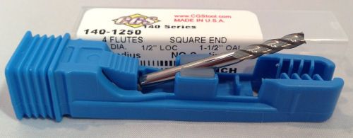 1/8&#034; 4 FLUTE NEW 140-1250 &#034;CGS&#034; CARBIDE END MILL !!