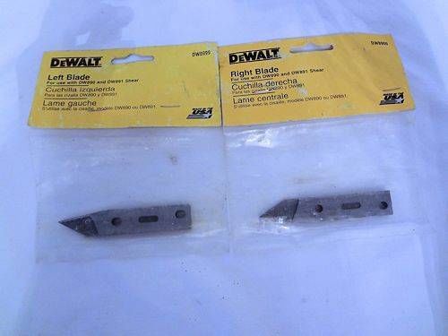 DeWalt Swivel Head Shear DW890 DW891 Replacement Blades Right DW8900 Left DW8999