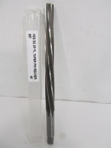 Michigan drill 557-8, #8, hss, spiral flute, taper pin reamer for sale
