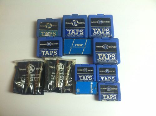 Assorted taps hanson-whitney and greenfield taps for sale