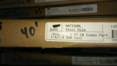 Steel rule  die  combo  perf score  .920x.900 3pt 1/4 x 1/4   cutting dies for sale