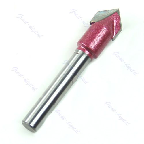 Router CNC Engraving V Groove Bit 6mm x 10mm x 90 Degree New