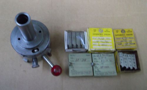 Geometric 9/16 d threading head w/3/4&#034; shank, has 7 sets chasers for sale
