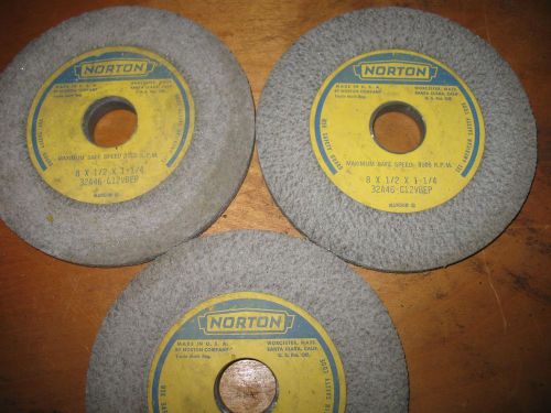 - norton dish grinding wheels. 7 x  1/2, x 1 1/4 32a46-g12vbep for sale