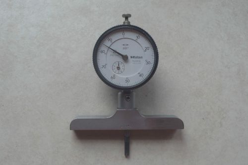 Mitutoyo no. 2416s dial indicator with depth gauge for sale