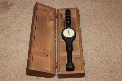 Starrett No. 84-111-5  Dial Bore Gage with Wood Box