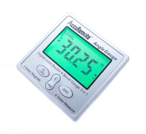 Accuremote Angle Cube Digital Angle Protractor Inclinometer Gauge w/ Back light