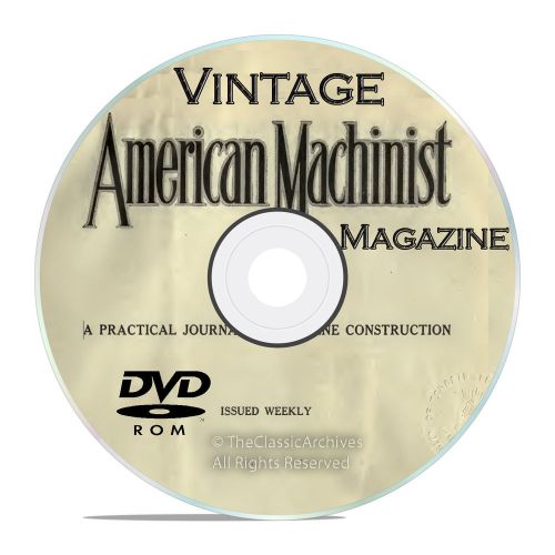 Vintage american machinist magazine, machinery handbook collection dvd v27 for sale