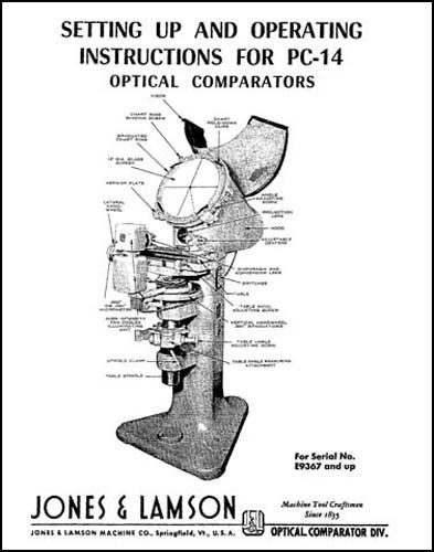 Jones &amp; Lamson PC 14 Operating Instructions Manual