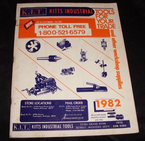Kitts industrial tools catalog 1982 k.i.t. for sale