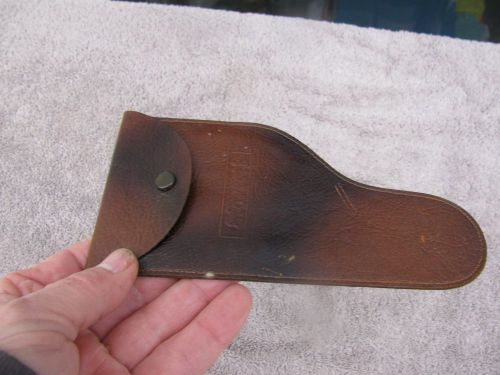 Starrett leather micrometer holder   toolmaker tool tools