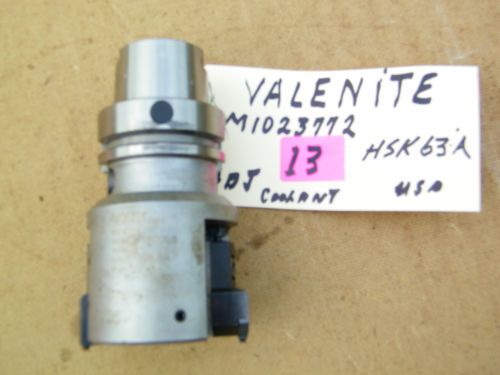 VALENITE-MODCO- ADJUSTABLE COOLANT REAMER - HSK 63-A, USED