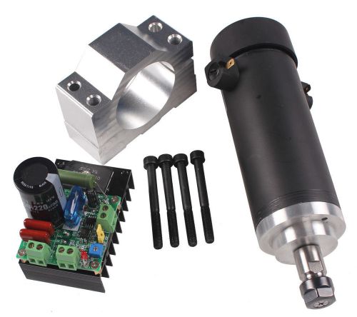 450w 3000-12000rpm cnc spindle motor kits pwm speed controller  mount bracket for sale